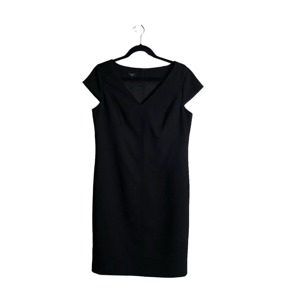 Talbots Petites Women's Black Short Sleeve Evening Dress